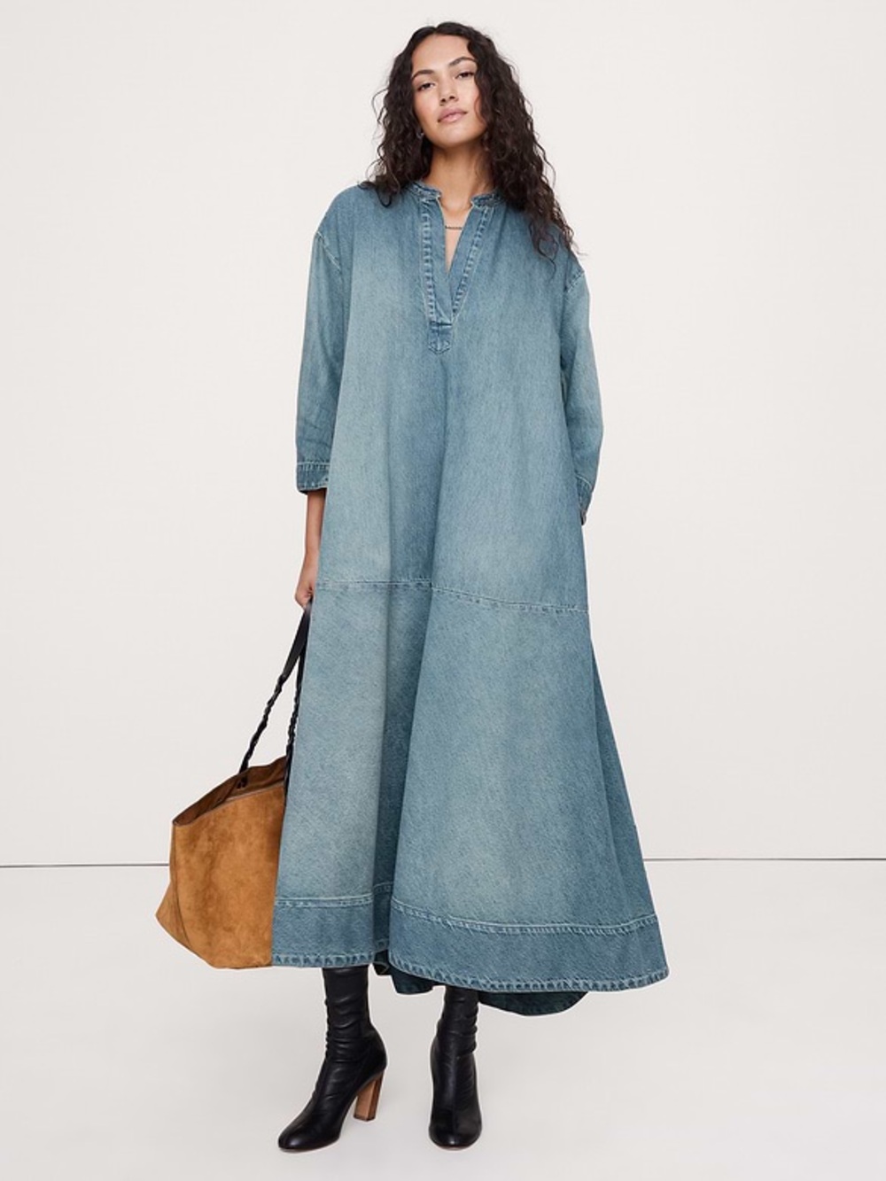 Banana Republic  DENIM POPOVER SHIRT DRESS